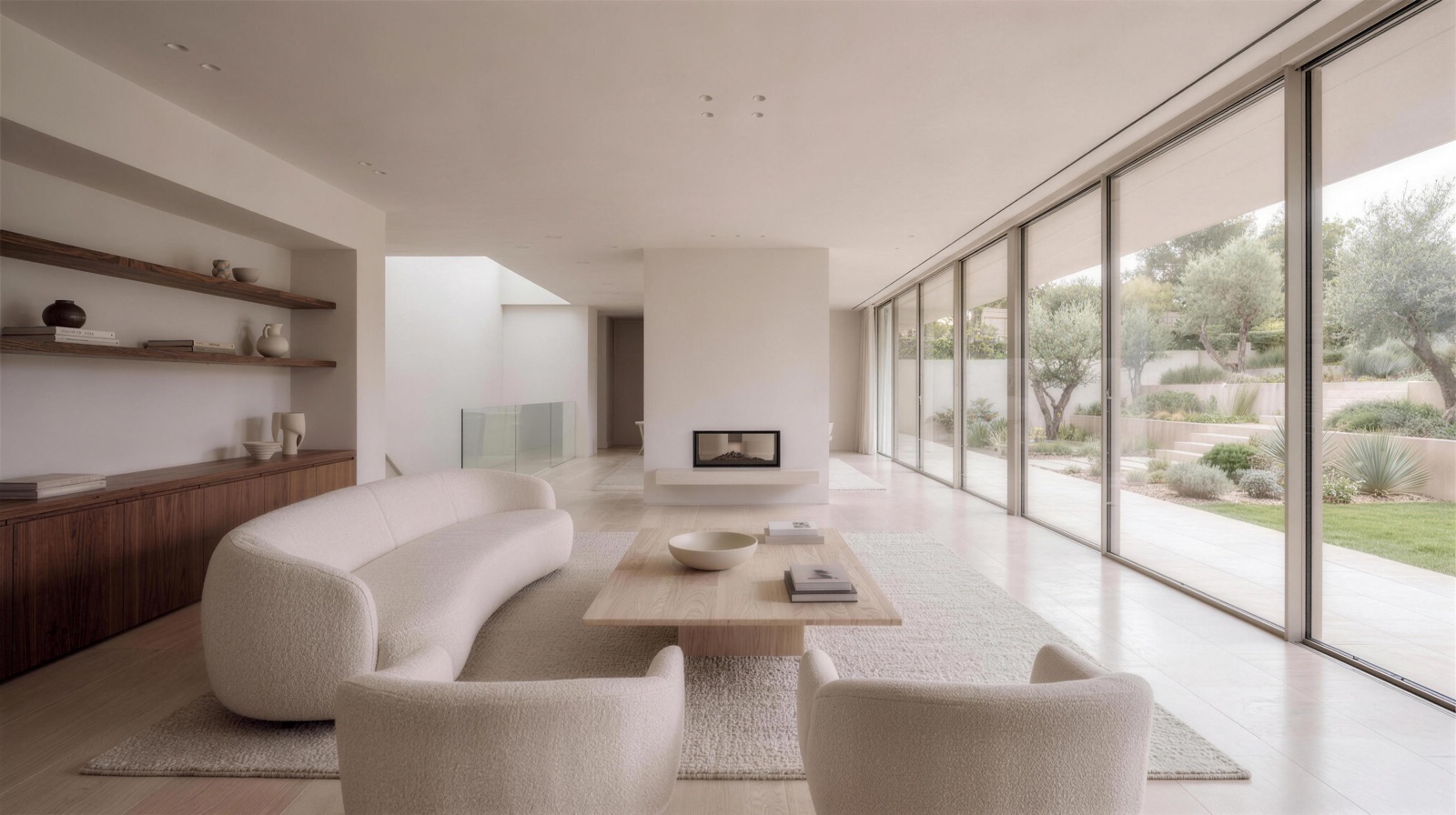 Contemporary living room used to demonstrate a scroll-controlled property-film pan